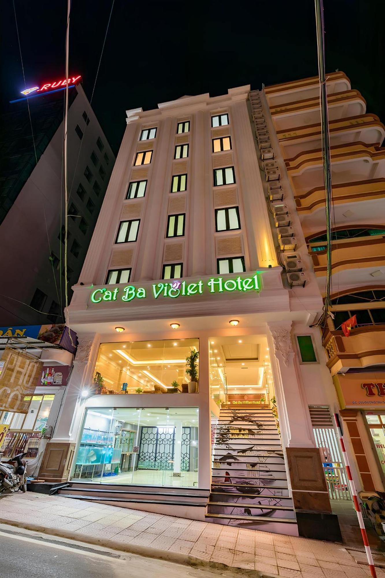 Cat Ba Violet Hotel Chan Chau Eksteriør bilde